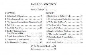 Between Shots table of contents